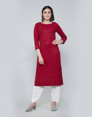 designer wear readymade kurti with sequence all over work