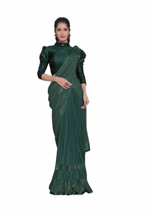 Look Pretty Wearing This Lovely Designer Saree
