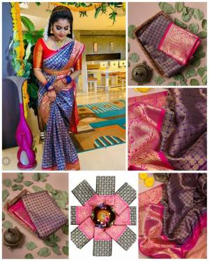 Look Pretty Wearing This Lovely Designer  Saree