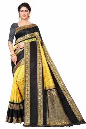 Look Pretty Wearing This Lovely Designer  Saree