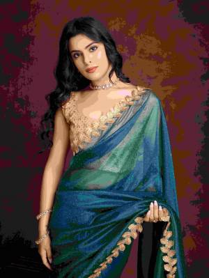 Look Pretty Wearing This Lovely Designer  Saree
