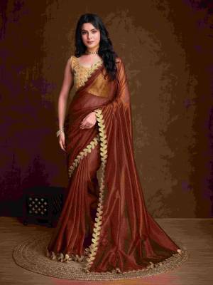 Look Pretty Wearing This Lovely Designer  Saree