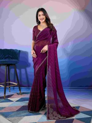 Look Pretty Wearing This Lovely Designer  Saree