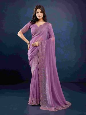 Look Pretty Wearing This Lovely Designer  Saree