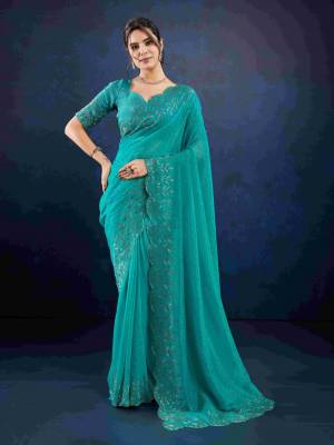 Look Pretty Wearing This Lovely Designer  Saree
