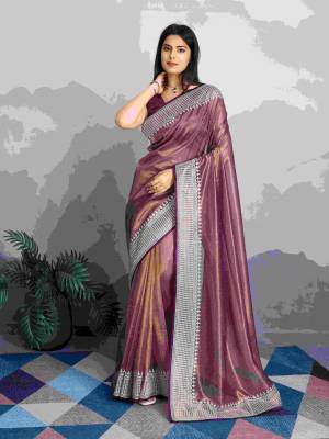 Look Pretty Wearing This Lovely Designer  Saree
