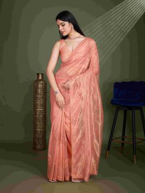 Look Pretty Wearing This Lovely Designer  Saree
